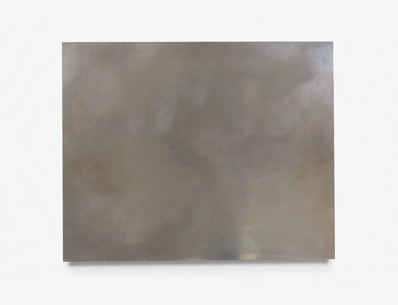 Jennifer Bannert, The Day L. Felt There Was Something In The Air, Oil on Aluminum, 2023, 38 × 47 in (96,5 × 119,4 cm)