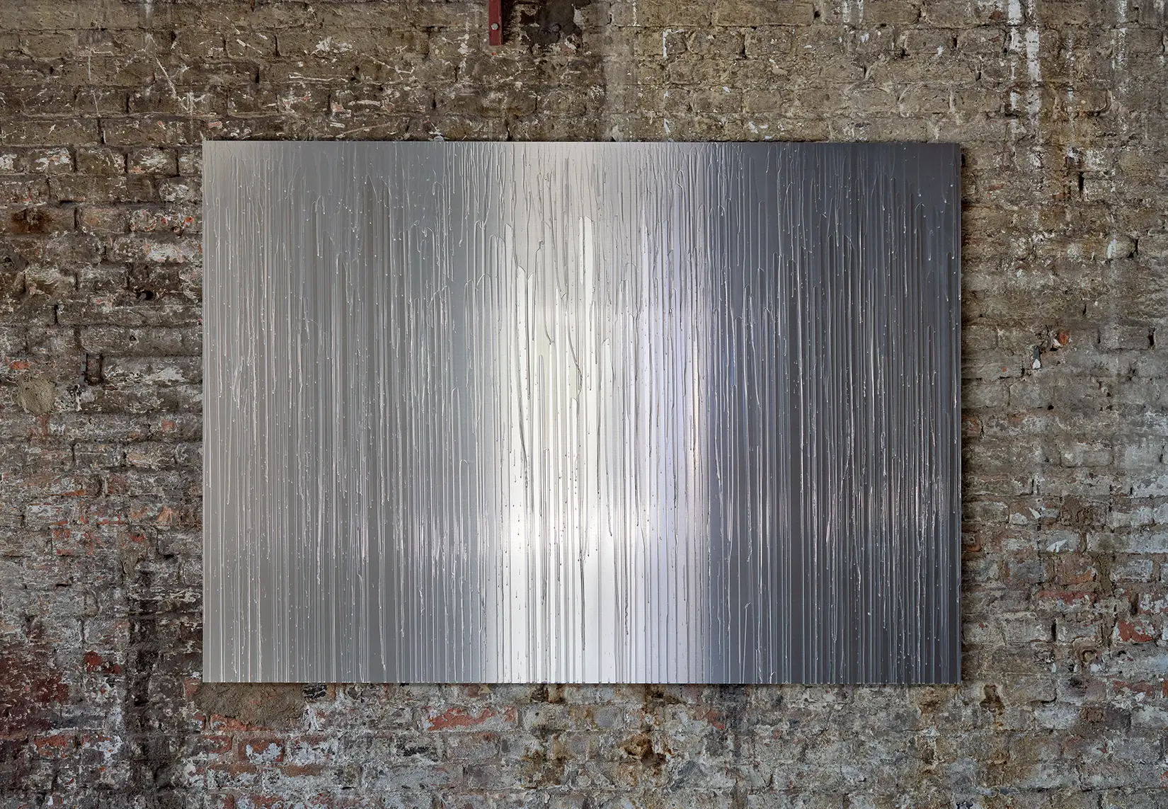 Jennifer Bannert, Downpour, Acrylic on Aluminum, 2023, 143 × 200 cm